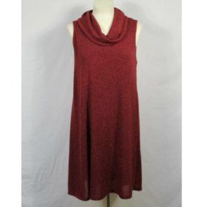 Charming Charlie NEW Wine Cowl Sweater Dress, sz M